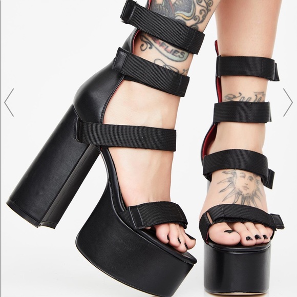 Dolls Kill Shoes - DOLLSKILL PLATFORM HEELS